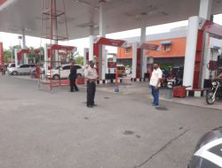 Unit Intelkam Monitoring Ketersediaan Stok Bbm Di Spbu Wilkum Polsek Binjai Timur