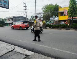 Personil Unit Gabungan Polsek Binjai Timur Rutin Gatur Pagi