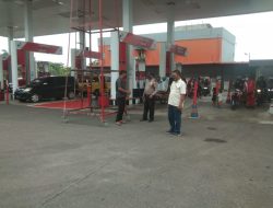 Polsek binjai Timur Unit Intelkam Monitoring Ketersediaan Bbm Di Spbu