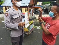 Melalui Operasi Yustisi, Polsek Binjai Kota Ajak Masyarakat untuk Patuhi Protokol Kesehatan