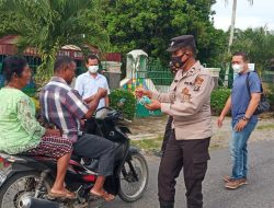 Depan Mako Polsek Sei Bingai Gelar Operasi Yustisi Pada Pagi Hari