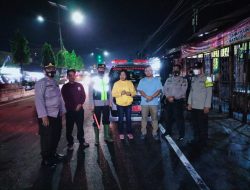Kapolsek Binjai Timur Tinjau Langsung Kemacetan Arus Lalu Lintas Akibat Banjir