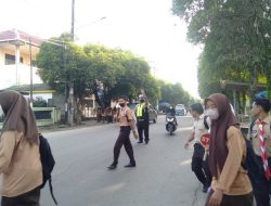 Pos Padat Pagi Rutin Sat Lantas Polres Binjai