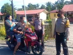 Operasi Yustisi Depan Mako Polsek Sei Bingai Ingat Warga Patuhi Prokes