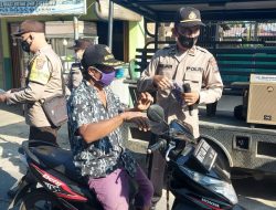 Operasi Yustisi Polsek Selesai Imbau Masyarakat Pengguna Jalan Patuhi Prokes