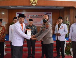 KAPOLSEK BINJAI KOTA HADIRI ACARA HALAL BILHALAL DAN RAKERDA PKS KOTA BINJAI 2022