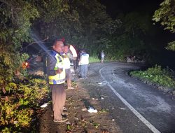 Unit Laka Polres Binjai Tangani Laka Tunggal