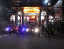 Jaga Kamtibmas Saat Malam Hari Raya Waisak, Polres Binjai Gabungan Satker Tingkatkan Blue Light Patrol Malam