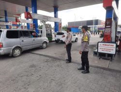 Unit Intelkam Monitoring Ketersediaan Bbm Di Spbu Wilkum Polsek Binjai Timur