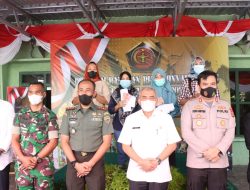 KAPOLRES BINJAI HADIRI PEMBERIAAN BANTUAN LANGSUNG TUNAI DARI KODIM 0203/LKT KEPADA PEDAGANG KECIL