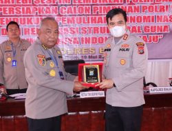 KAPOLRES BINJAI SAMBUT KUNJUNGAN TIM PENELITIAN SESPIM LEMDIKLAT POLRI DI MAKO POLRES BINJAI
