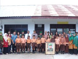 Kapolres Binjai Dampingi Pangdam I/BB Mayor Jenderal TNI ACHMAD DANIEL CHARDIN, S.E., M.Si., Dalam Kunjugan ke Sekolah – Sekolah Di Kota Binjai.