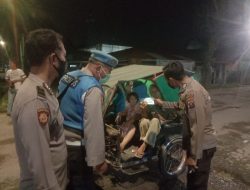 Operasi yustisi masker malam hari polsek Binjai Barat polres Binjai