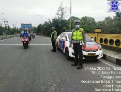 Laksanakan Giat Kryd dan Live Report Arus Lalin Wilkum Polres Binjai