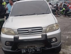 Kecelakaan Tunggal di Jalan Soekarno Hatta Binjai Diduga Pengemudi Terkena Serangan jantung