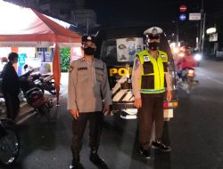 Unit Gabungan Polsek Binjai Selatan Melaksanakan Patroli Blue Light Rutin