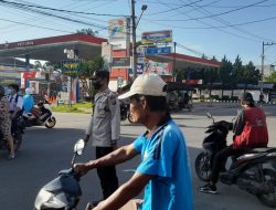 Antisipasi Kamseltibcar Personel Gabungan Unit Polsek Binjai Selatan Laksanakan Pos Padat Rutin Pagi Hari