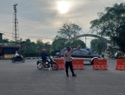 Personil Unit Gabungan Polsek Binjai Timur Pos Padat Pagi Rutin