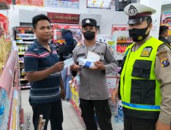 Melalui Kegiatan Yustisi Malam Hari Polsek Binjai Selatan Ingatkan Masyarakat Protokol Kesehatan