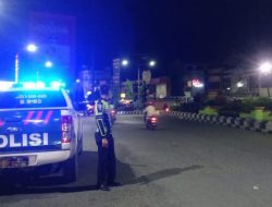 Sat Lantas Polres Binjai Laksanakan Blue Light Patrol Dan Public Addres Jaga Situasi Kamtibmas