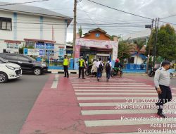 Wujudkan Pelayanan Bagi Pengguna Jalan Pos Padat Pagi Rutin Sat Lantas Polres Binjai