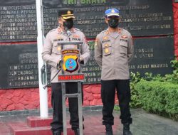 KAPOLRES BINJAI BERIKAN ARAHAN TERHADAP PARA SISWA DIKTUKBA POLRI GEL.I T.A.2022