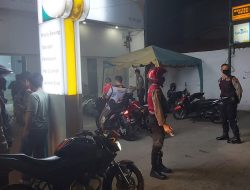 Pam Obvit Sat Samapta Polres Binjai Patroli Malam Antisipasi 3C Wilkum Polres Binjai Pastikan Aman Kondusif