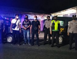 Patroli Malam Bersingungan Blue Light Rutin Jaga Situasi Kamtibmas