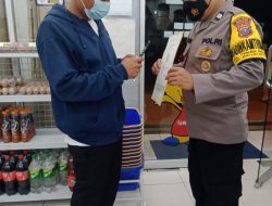 Dengan System Rik Barcode Polsek Binjai Kota Lakukan Operasi Yustisi Malam Dan Bagikan Masker Gratis