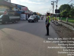 Bentuk Pelayanan Prima Pos Padat Sore Hari Sat Lantas Polres Binjai
