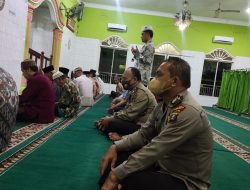 Kanit Samapta Polsek Binjai Barat Sambang Dan Sholat Subuh Berjamaah Berikan Pesan Kamtibmas