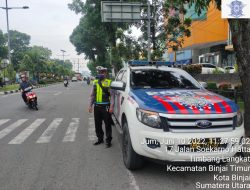 Tingkatkan Pelayanan Prima Melalui Pos Padat Pagi Rutin Sat Lantas Polres Binjai