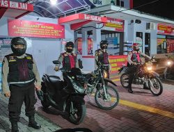 Melalui Pam Obvit Sat Samapta Polres Binjai Patroli R-2 Malam Cipta Kondisi Kewilayahan