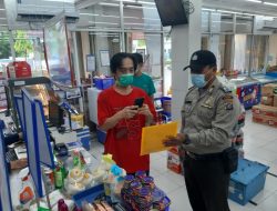 System Rik Barcode Polsek Binjai Kota Lakukan Operasi Yustisi Dan Bagikan Masker Gratis Sasar Supermarket