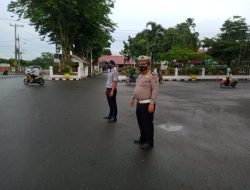 PelayananPrima Melalui Pos Padat Pagi Polsek Binjai Kota