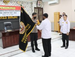 KAPOLRES BINJAI LANTIK KEPENGURUSAN POKDAR KAMTIBMAS BHAYANGKARA POLRES BINJAI MASA JABATAN 2022 – 2023
