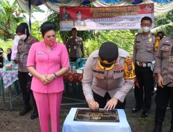 DALAM RANGKA MENYAMBUT HARI BHAYANGKARA KE 76 POLRES BINJAI LAKSANAKAN BEDAH RUMAH DAN PEMBERIAN BANSOS
