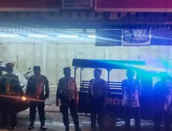 Patroli Malam Bersinggungan Antisipasi Gangguan Kamtibmas