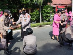 Kapolres Binjai Pimpin Upacara Pelantikan Kenaikan Pangkat Personil TMT 1 Juli 2022