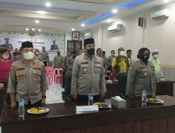 Polres Binjai Melaksanakan DOA BERSAMA LINTAS AGAMA Dalam Rangka HUT Bhayangkara Ke-76 Tahun 2022