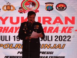POLRES BINJAI BERSAMA FORKOPIMDA DAN TNI MEMPERINGATI HARI BHAYANGKARA KE-76 TAHUN 2022