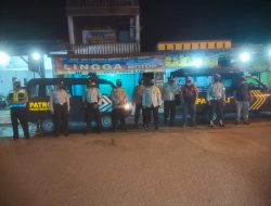 Cegah Gangguan Kamtibmas Dan Kriminalitas, Polisi Lakukan Patroli Bersinggungan
