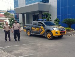 Pam Obvit Sat Samapta Polres Binjai Sambang Objek Vital Di Wilkum Polres Binjai