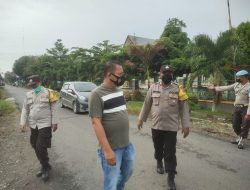 Ingatkan Pengguna Jalan Patuhi Prokes Melalui Operasi Yustisi Depan Mako Polsek Sei Bingai