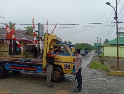 Operasi Yustisi Depan Mako Polsek Dan Bagikan Masker Gratis
