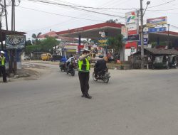 Pos Padat Pagi Jaga Kamseltibcar Lalu Lintas Polsek Binjai Selatan