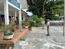 Kapolsek Binjai Barat Sebagai Pembina Upacara Di SMA Negeri 7