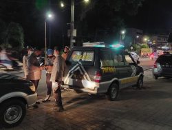 Polsek Binjai Timur Patroli Bersinggungan Dengan Polsek Binjai Kota Jaga Kekondusifan  Perbatasan Antar Kecamatan