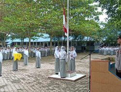 Polres Binjai Dan Polsek Jajaran Melaksanakan Giat Sebagai Pembina Upacara Di Sekolah – Sekolah Di Wilkum Polres Binjai