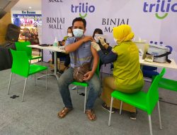MONITORING PELAKSANAAN VAKSINASI DI SUPERMALL BINJAI POLSEK BINJAI TIMUR